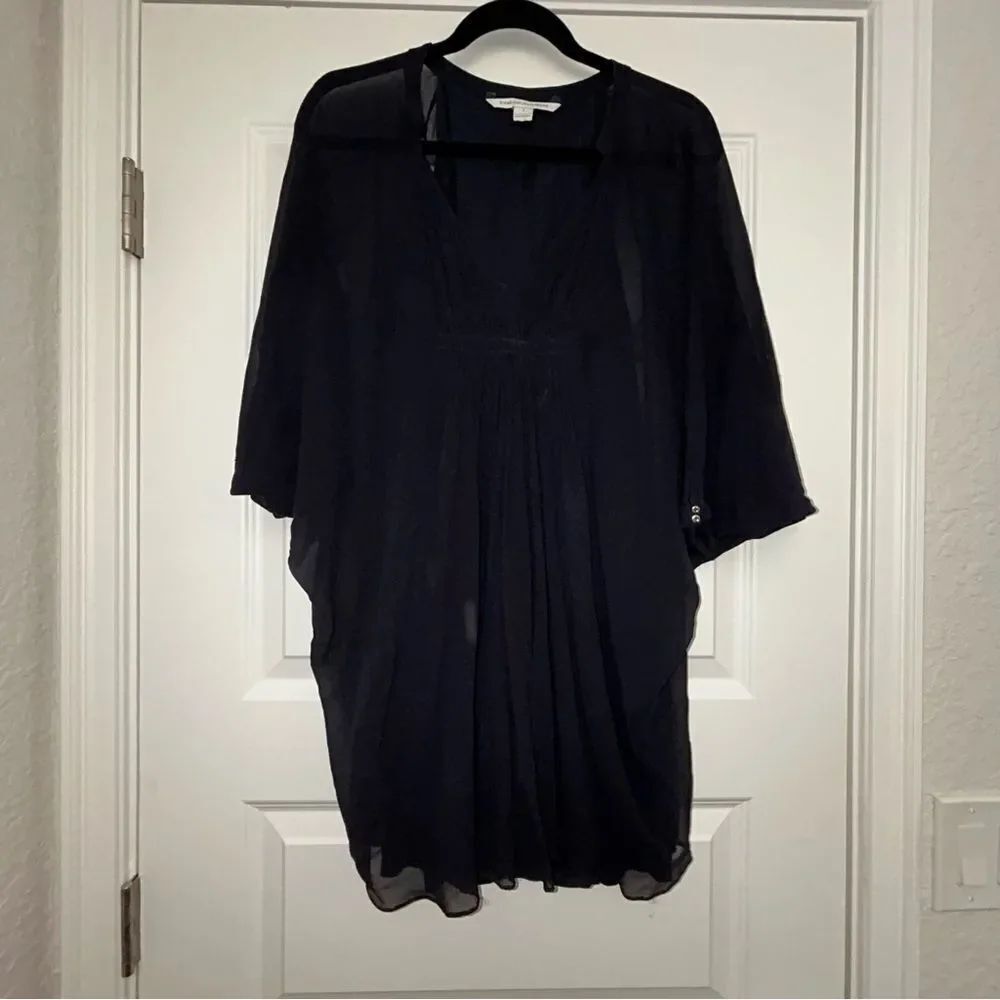 Diane Von Furstenberg Fleurette Silk Kimono Tunic Dress